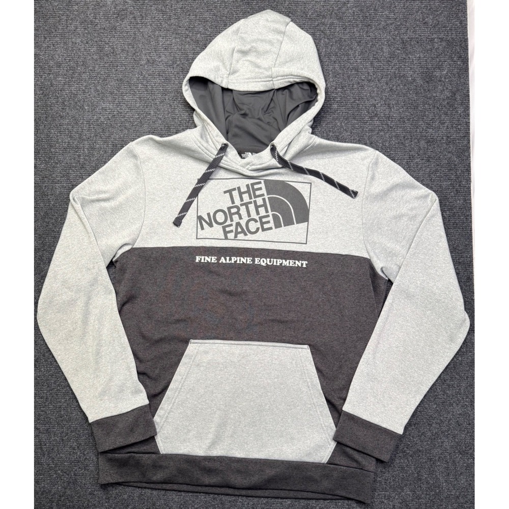The North Face Mens Fine Alpine Equipment Hoodie Grey Colorblock Large Outdoor